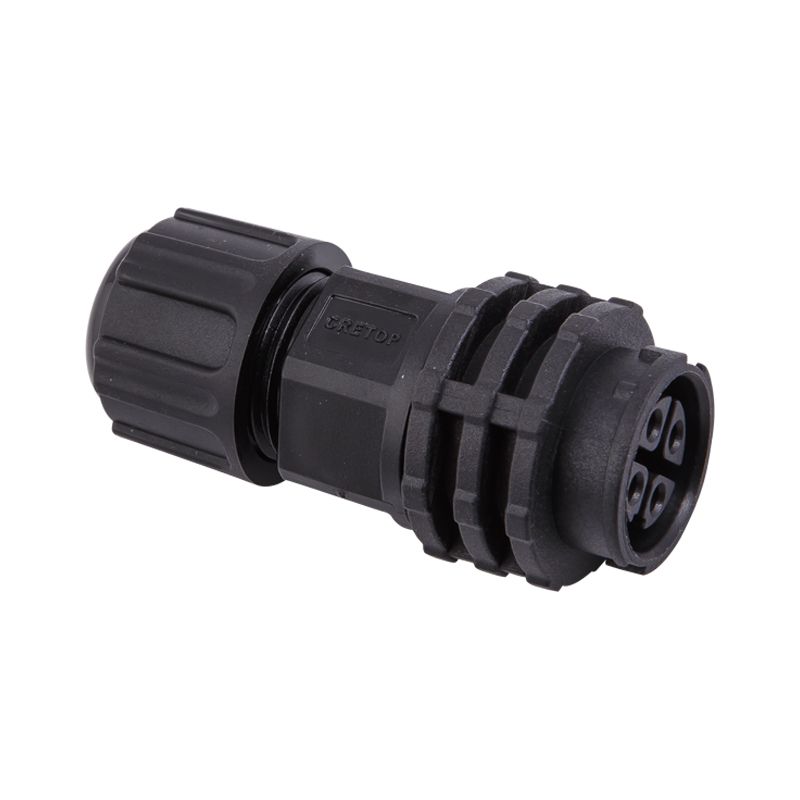 RGBW 5Pin Black Waterproof IP67 LED Connector Male Male